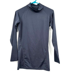 Tesla size medium dark gray long sleeve turtleneck shirt top‎